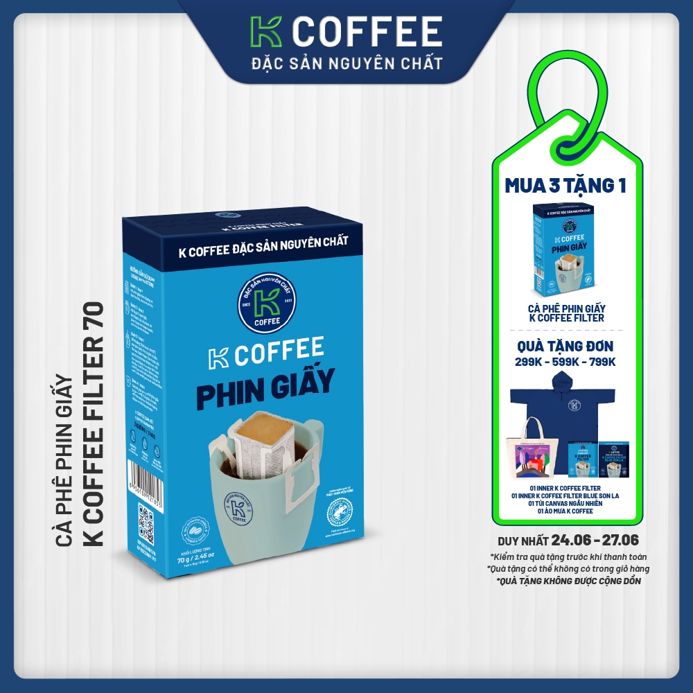 Cà phê Phin giấy K Coffee K Filter 70