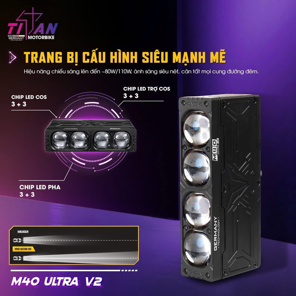 TITAN M40 ULTRA V2 2026 NHIỆT MÀU 4800kvl