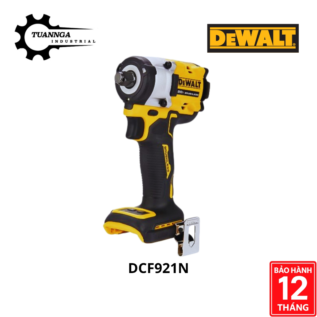 Máy Siết Bu Lông Pin 20V DeWALT DCF921N, Chính Hãng - Bảo Hành 12 Tháng
