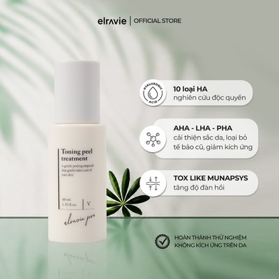 Tinh chất hỗ trợ tái tạo nâng tone da Elravie Pro Toning Peel Treatment 40ml
