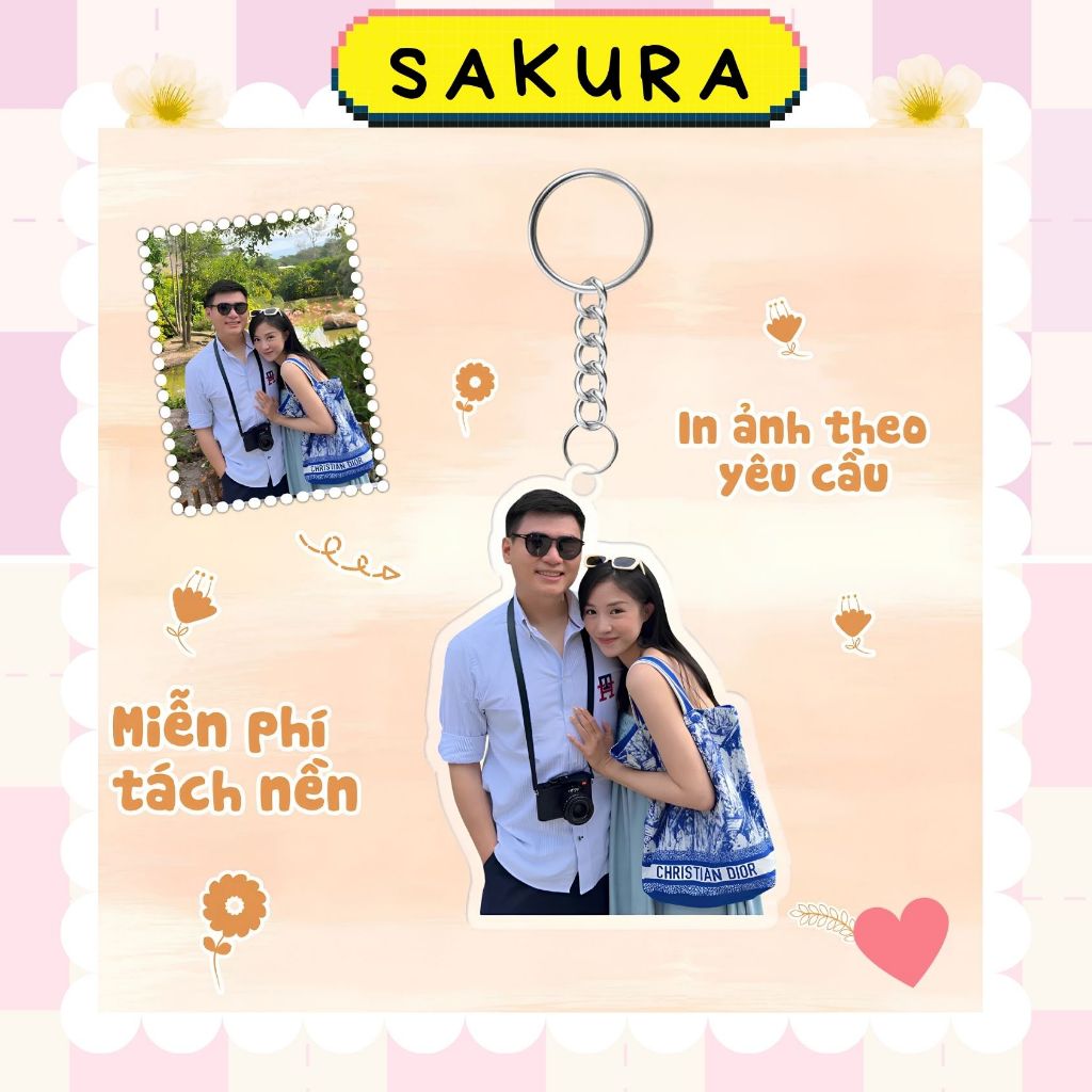 Móc khoá phụ kiện trang trí thiết kế theo yêu cầu, Standee in hình theo yêu cầu, in theo yêu cầu