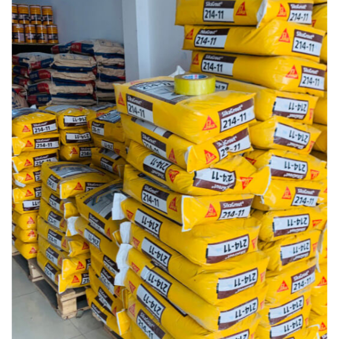 Sika Grout 214-11 Vữa tự chảy không co ngót cường độ cao (Bao 25kg)