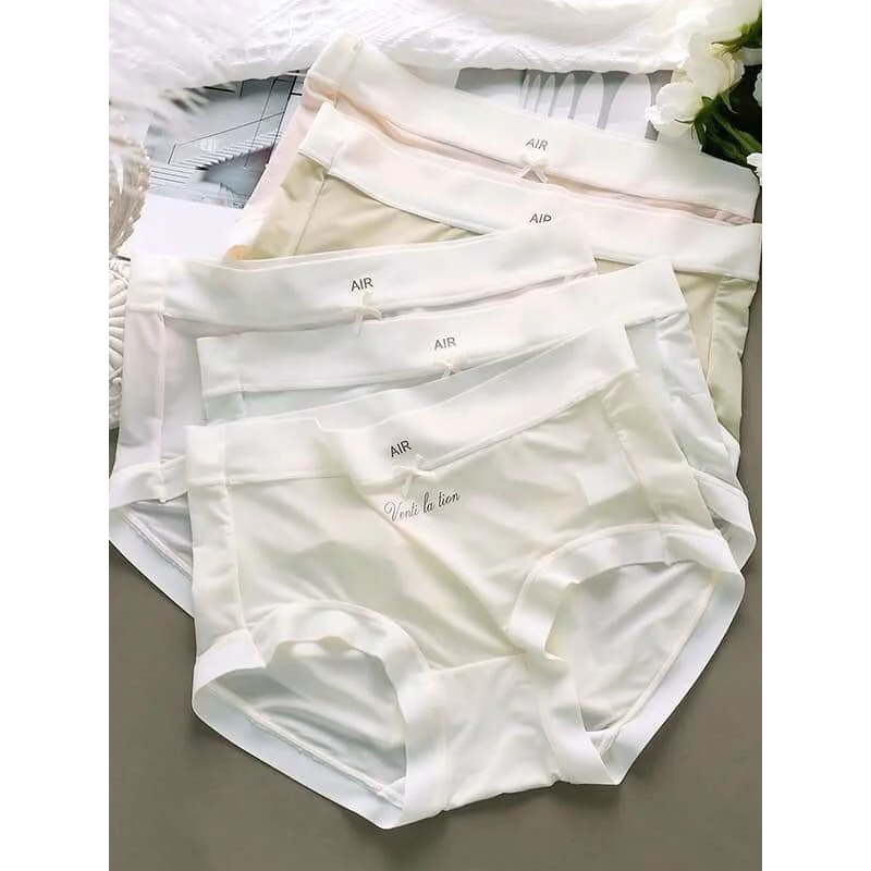 Set 10 Quần Nữ Su Lụa Chữ Air, quần chíp nữ cạp cao mềm mịn, ôm trọn vòng 3