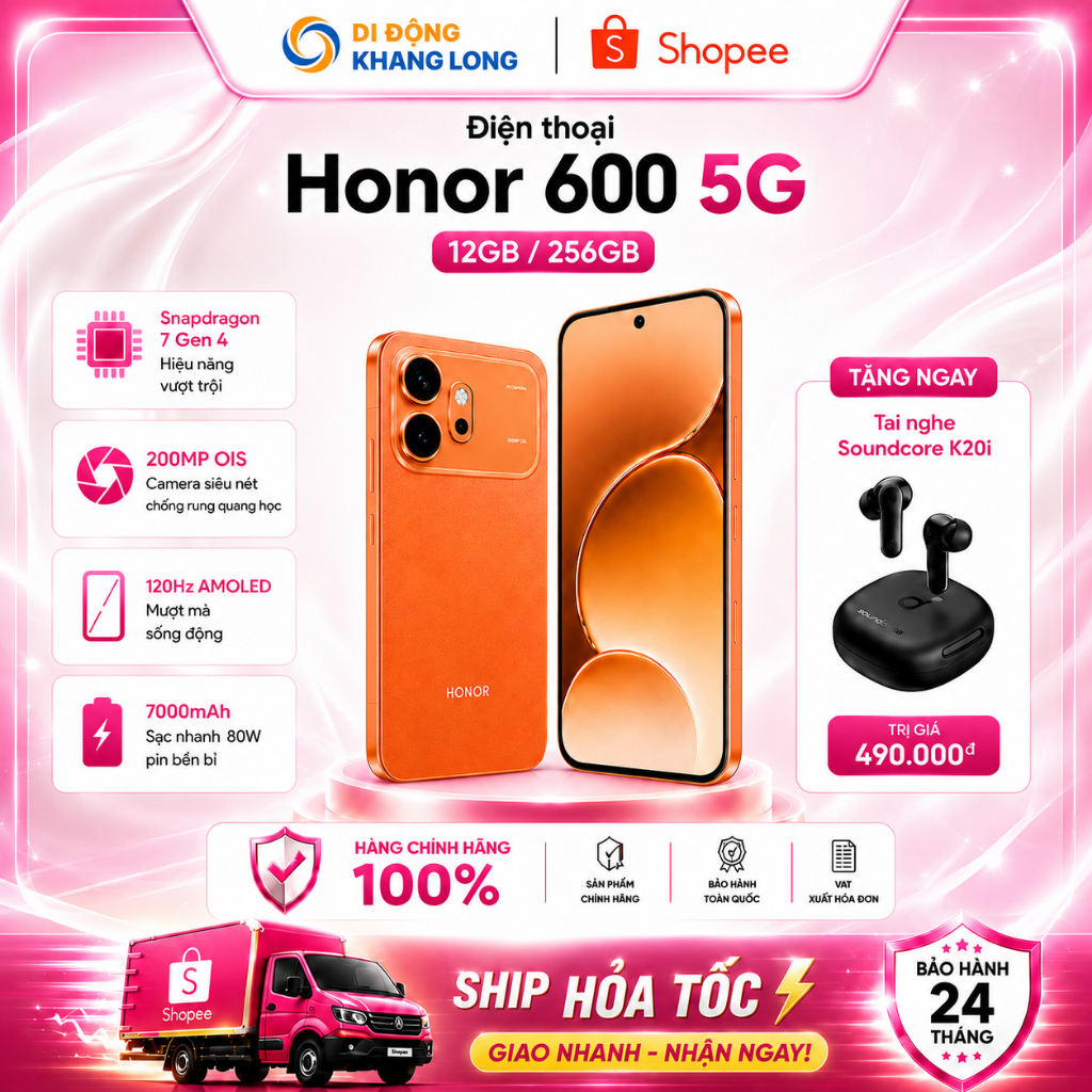 Honor 600 5G 12GB 256GB - Hàng Chính Hãng.