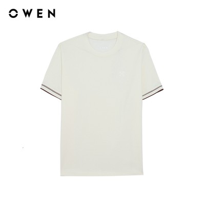 Owen - Áo T-shirt Regular Fit TSN260138 màu Be chất liệu CVC Spandex
