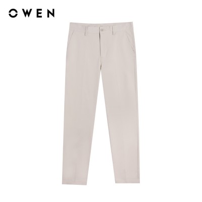 Owen - Quần khaki Regular Fit QKR261006 màu Be nhạt chất liệu Renu