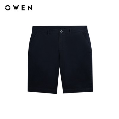 Owen - Quần short Slim Fit SK261016 màu Xanh tím than chất liệu Cotton Spandex