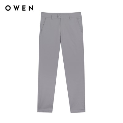 Owen - Quần khaki Regular Fit QKR261000 màu Xám nhạt chất liệu Cotton Spandex
