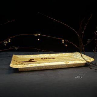 Dĩa CN | Gốm Mộc | 22x10cm