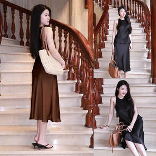 LYC FASHION - Chân Váy Lửng Lụa Hàn Châu