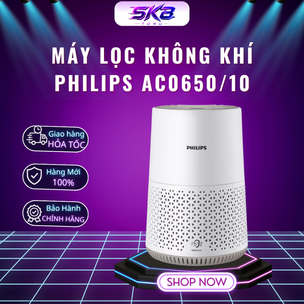 Máy lọc không khí Philips AC0650/10 - Bảo Hành Chính Hãng 24 Tháng