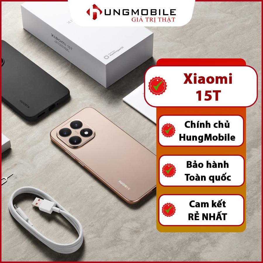 Điện thoại Xiaomi 15T 12GB+256GB| Dimen 8400 Ultra