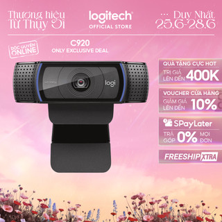 Webcam logitech c920 pro full hd 1080p 30fps - mic kép to rõ, tự động lấy nét hd