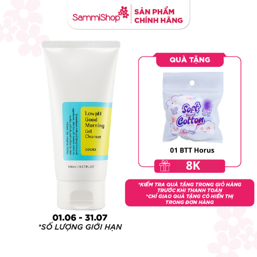 COSRX sữa rửa mặt Low pH Good Morning Gel Cleanser 150ml