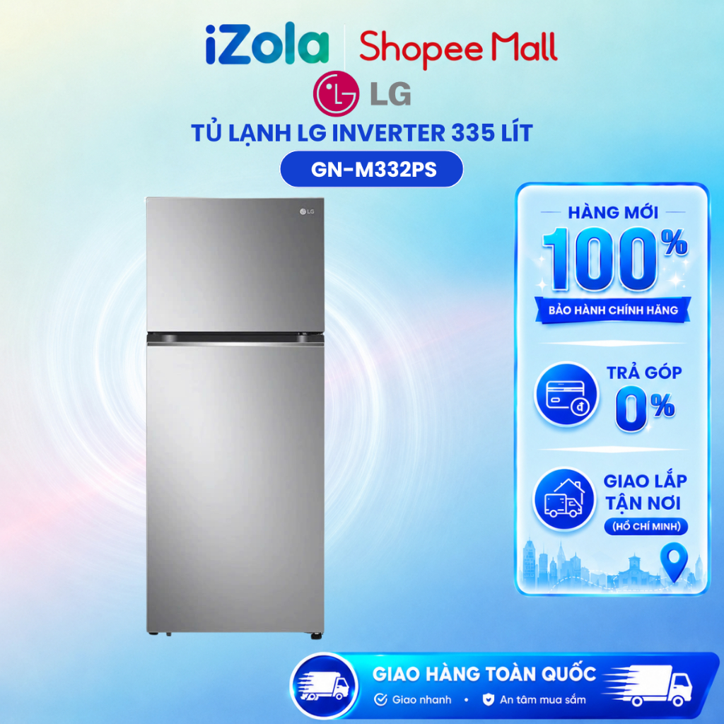 GN-M332PS - Tủ lạnh LG Inverter 335 lít GN-M332PS - Hàng chính hãng