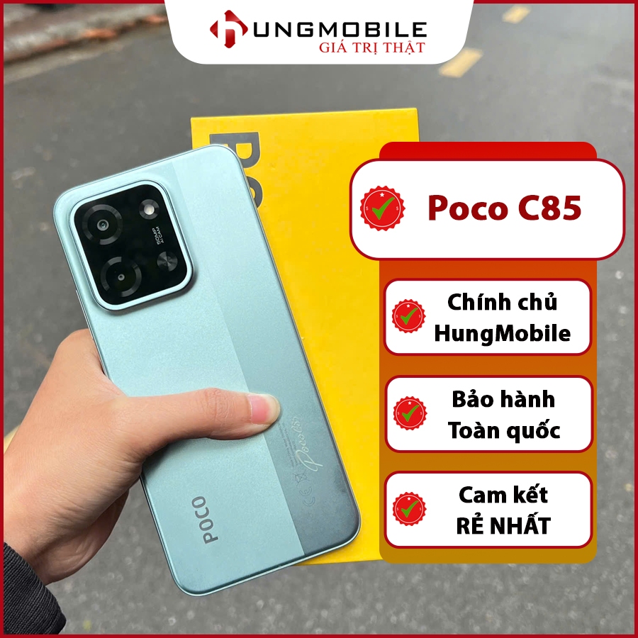 Điện thoại Poco C85 4G 6GB+128GB| Helio G81 Ultra