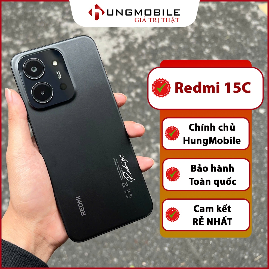 Điện thoại Redmi 15C 4G 4GB+128GB| Helio G81 Ultra