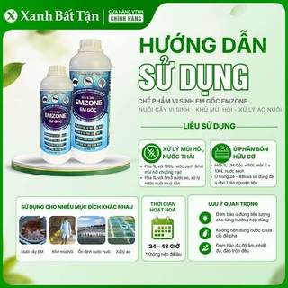 Chế phẩm sinh học EM Gốc, xanh bất tận, ủ thành EM thứ cấp ủ phân bón, xử lý nước ao nuôi