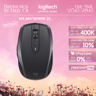 Chuột không dây Bluetooth Logitech MX Anywhere 2s - Nhỏ gọn, pin sạc, MacOS/ Laptop
