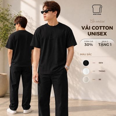 Áo Thun Nam Cổ Tròn Crew Tee Bami Home Chất Cotton Co Giãn 2 Chiều Thấm Hút Tốt  AUN05