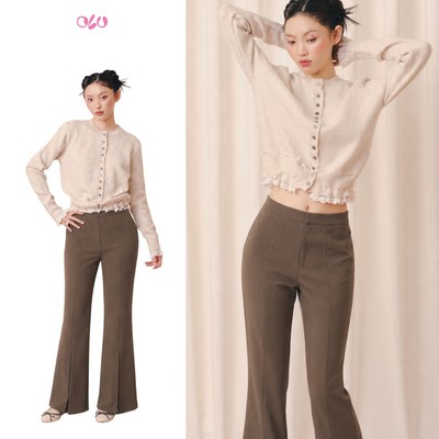 Quần OLV ống loe xẻ trước thanh lịch cá tính Azra phù hợp đi làm đi chơi