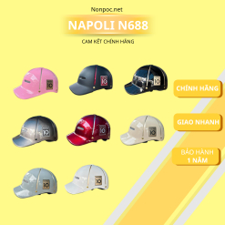 Nón bảo hiểm Napoli lưỡi trai N688 - Nón Napoli Chính Hãng