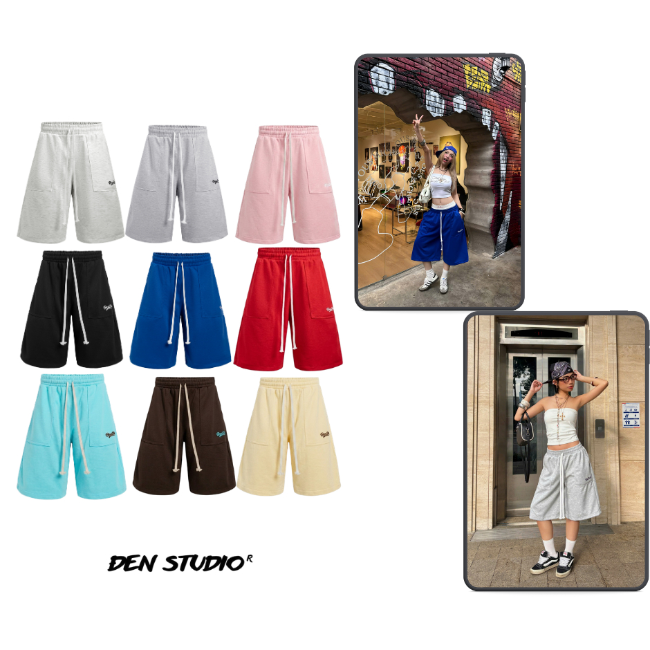 (ĐEN STUDIO) QUẦN SHORT NỈ 2 DA + KAKI PHÙ HỢP CHO HÈ ( QS10 )