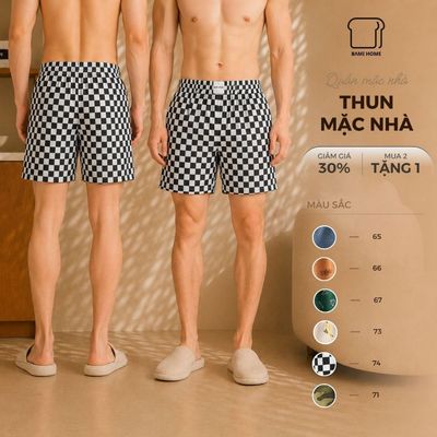 COMBO 3-5 quần đùi thun mẫu ngẫu nhiên BAMI HOME, mặc ngủ, mặc nhà mềm mại thoáng mát QNTCT