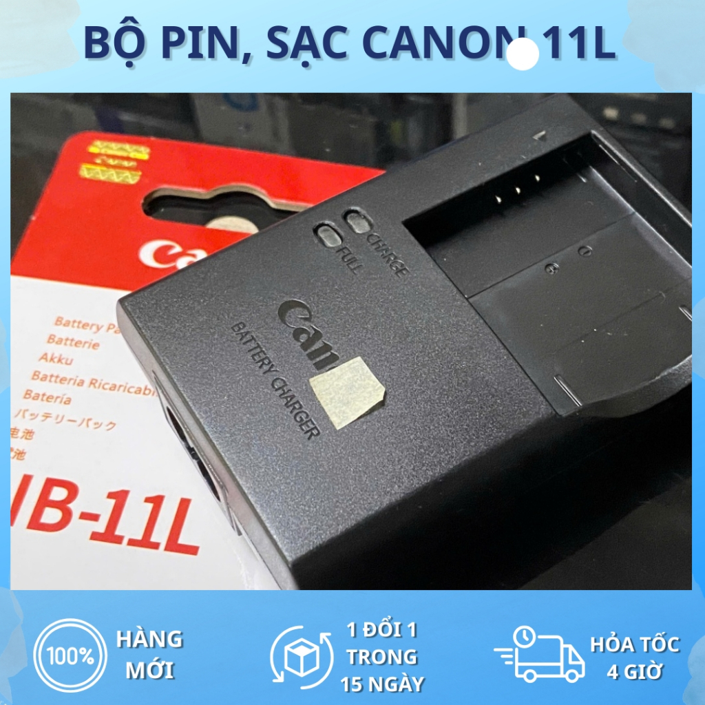 Bộ Pin, Sạc Canon NB-11L Cho IXUS 125HS, 132, 135 IXUS 140, 145, 150, 155 IXUS 160, 165, 170, 175 IX