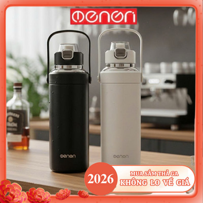 Bình giữ nhiệt có ống hút 1500ml inox 316 An Toàn Sức Khỏe - Giữ Nhiệt Lên Đến 20 - 24 Tiếng - OENON