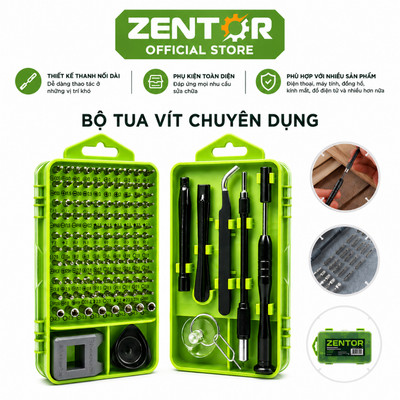 Bộ Tua Vít Đa Năng ZENTOR 111 Chi Tiết Sửa Chữa Máy Tính, Điện Thoại Di Động, Đồng Hồ