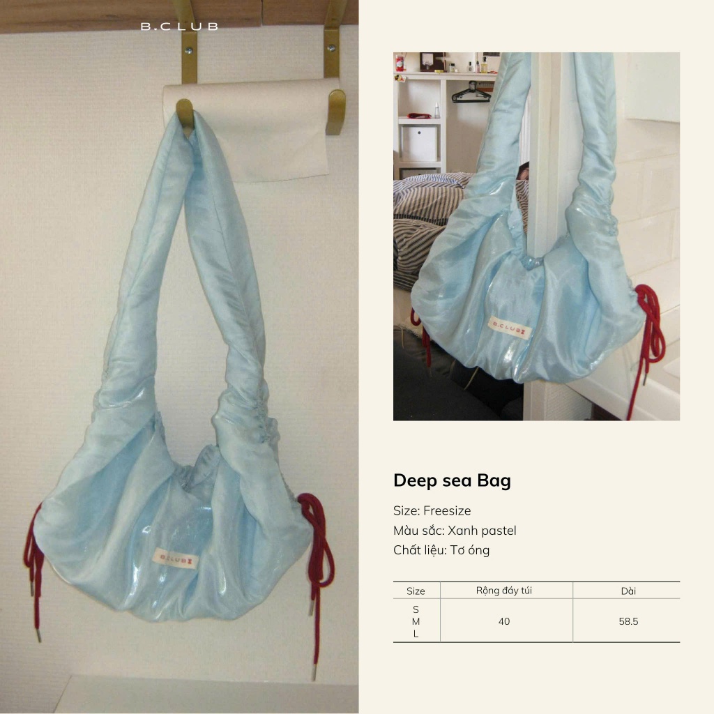 [ B.Club ] - Túi xách " Deep Sea Bag " - T12