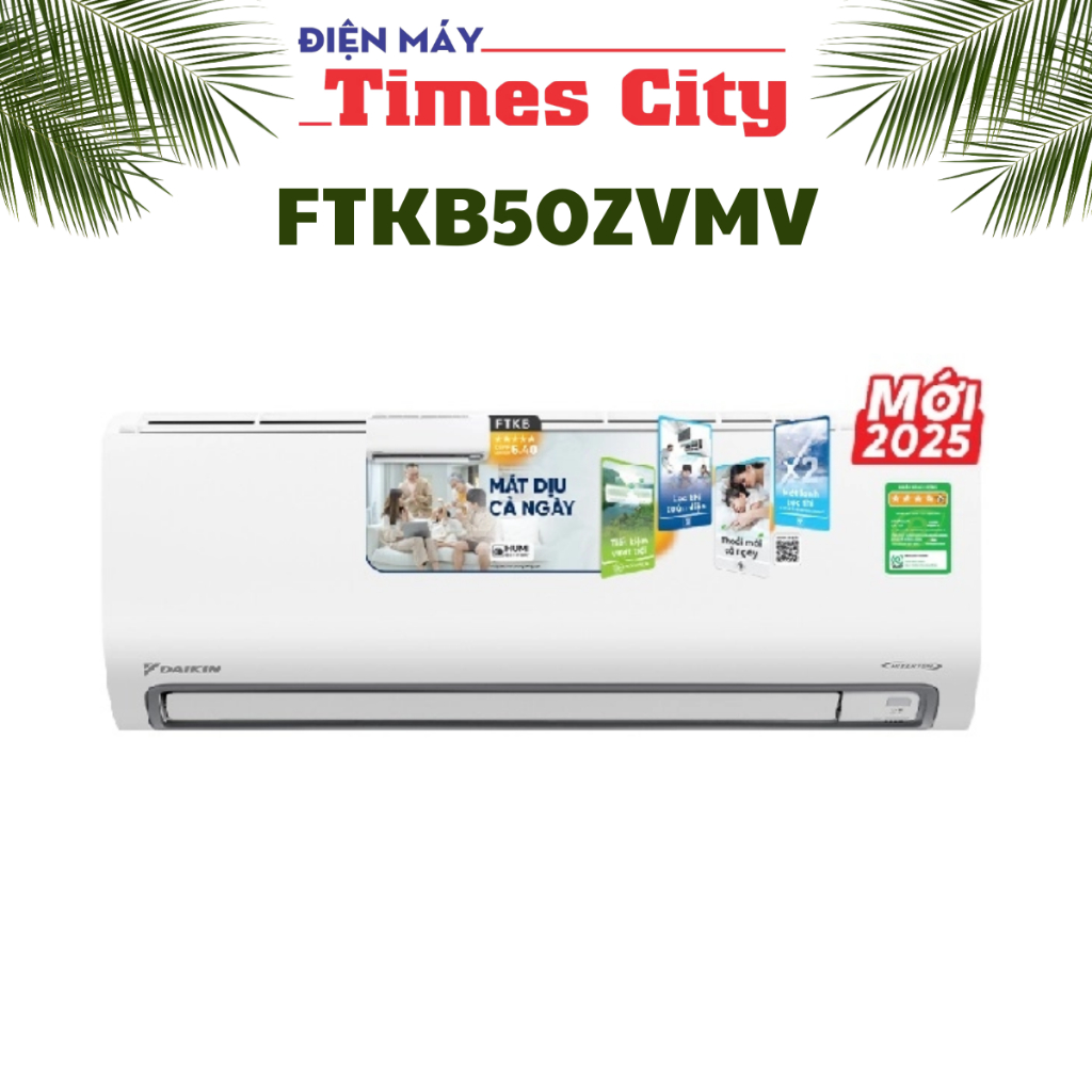 Điều hòa Daikin inverter 18000 BTU 1 chiều FTKB50ZVMV