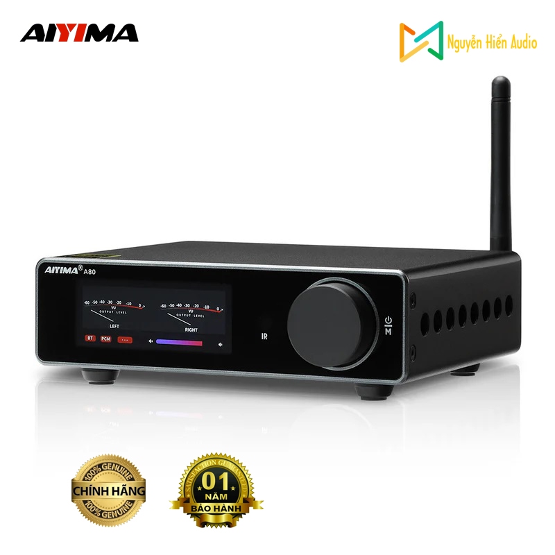 [Chính Hãng] Amply Liền DAC Đa Năng AIYIMA A80 - Giải Mã Hi-Res, Bluetooth 5.0, Công Suất Khủng,Màn 