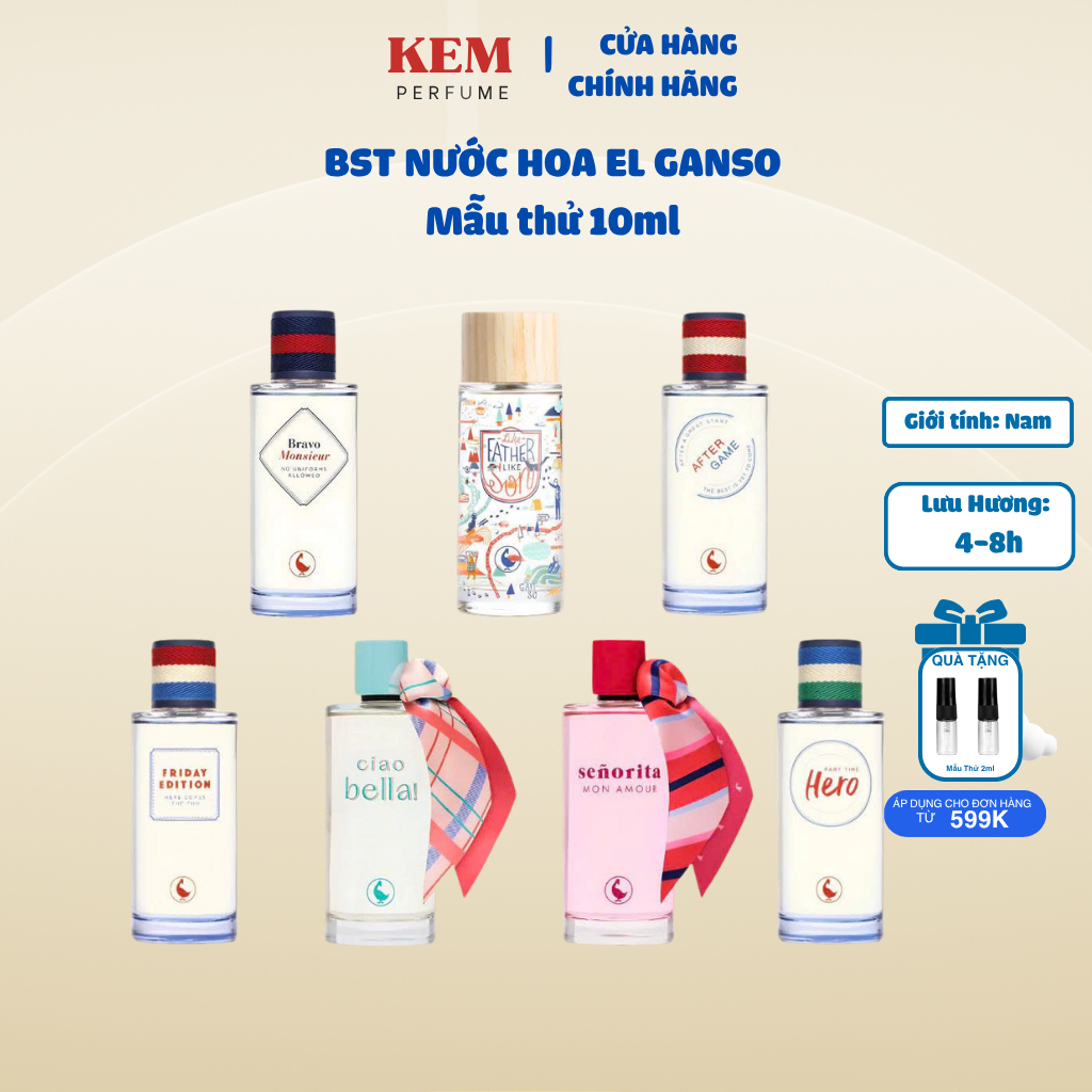 Chiết 10ml Nước Hoa El Ganso After Game, Ciao Bella | KemPerfume