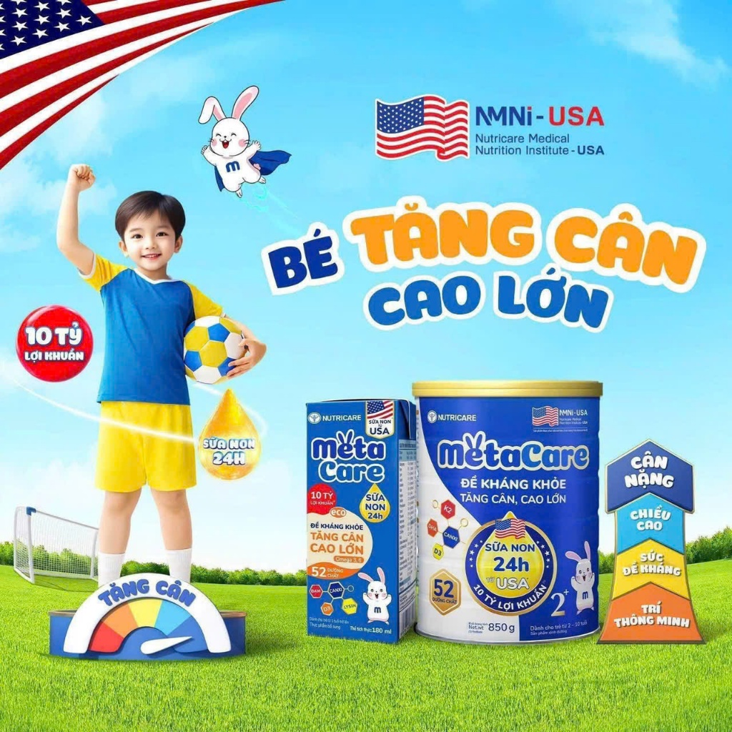 SỮA BỘT METACARE XANH - LON 800G