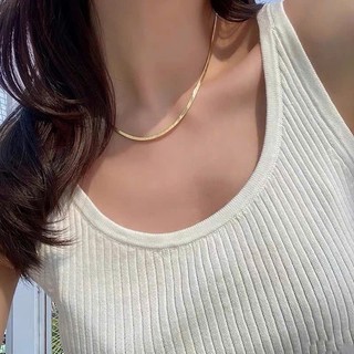 Dây chuyền, vòng cổ Choker Basic trơn không đen gỉ DECOCO ACC