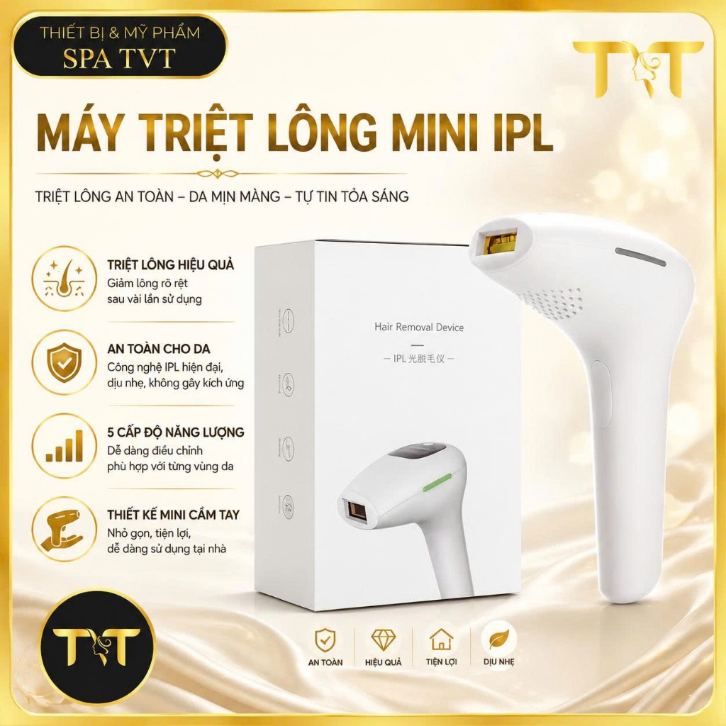[ BH 12 THÁNG ] MÁY TRIỆT LÔNG MINI CẦM TAY IPL CAO CẤP DÙNG CHO CÁ NHÂN