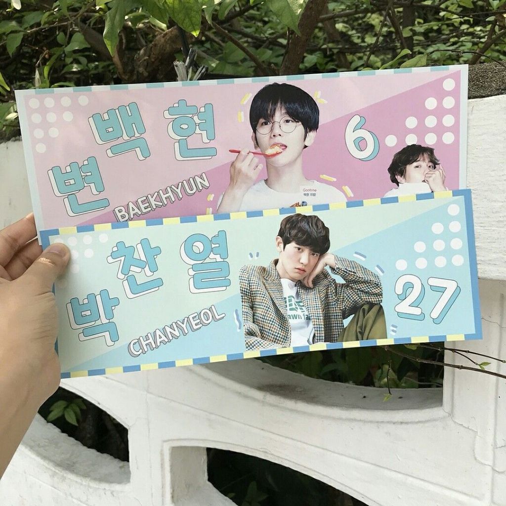 50-200 Mini Banner 5.5x20cm In Theo Yêu Cầu Banner Cầm Tay Giấy C300 Cán Mờ Thiết Kế Riêng