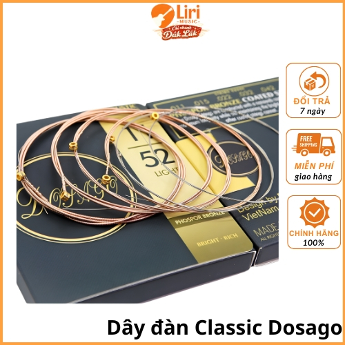 Dây đàn guitar Acoustic cao cấp Dosago - Phospor Bronze - Liri Music