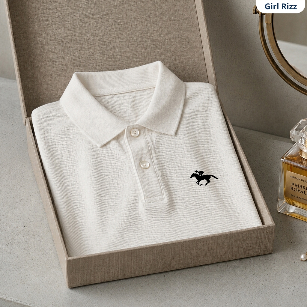 Áo Polo Nam Nữ Unisex Basic Premium Cotton Duracot – Form Regular Fit In Biểu Tượng Kỵ Sĩ, Thoáng Má