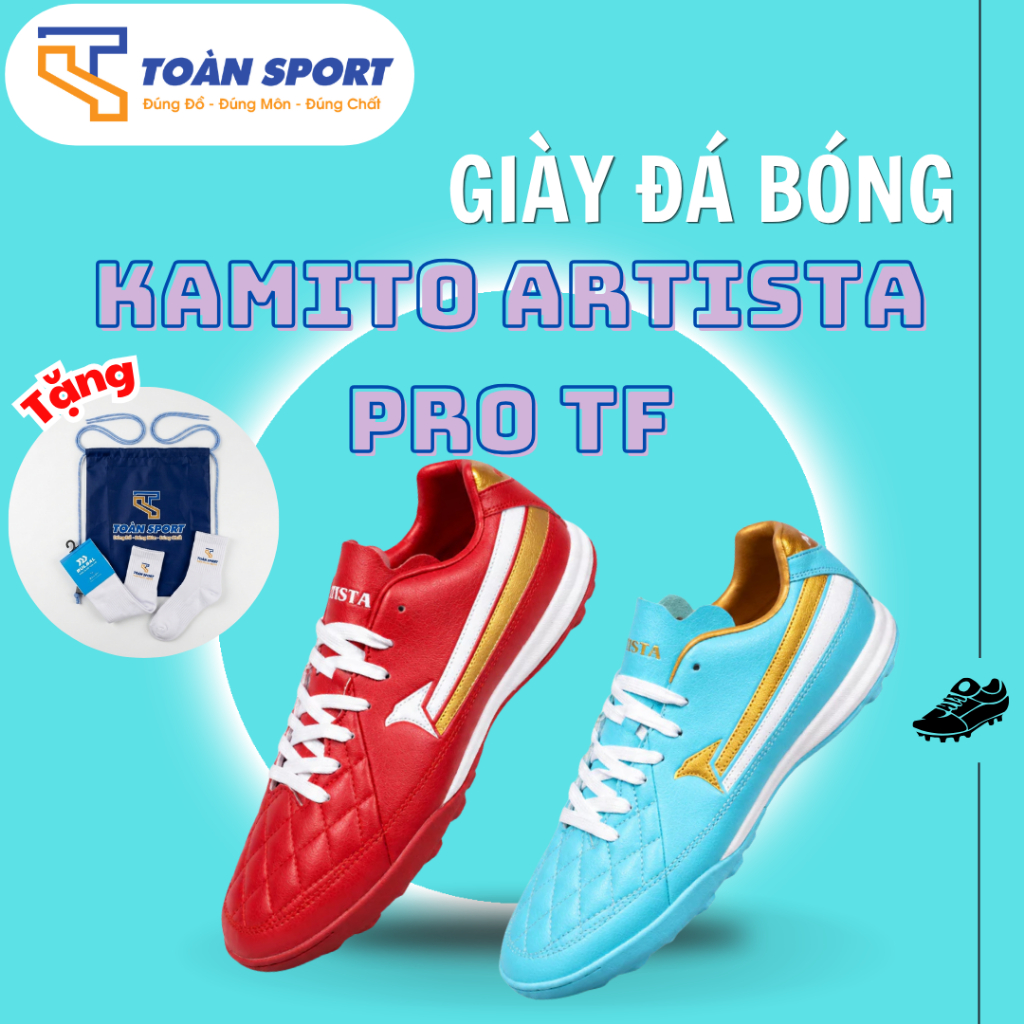 Giày Đá Bóng Kamito Artista Pro TF – Giày Sân Cỏ Nhân Tạo, Êm Nhẹ, Bám Sân, Form Chuẩn Việt