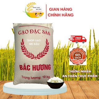 Gạo Bắc Hương Hải Hậu | Thơm nhẹ chuẩn vị Bắc | Cơm dẻo mềm | Gạo sạch | Túi 10kg HÀNG MỚI (2 lớp bao)