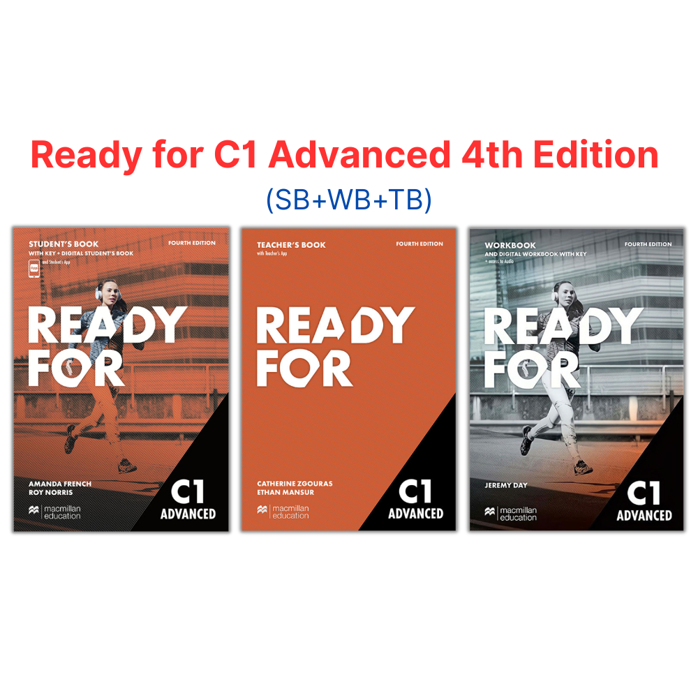 Sách - Ready for C1 Advanced 4th Edition - Bản in màu, khổ A4 tặng kèm audio