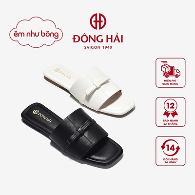 [ÊM NHƯ BÔNG] Dép Nữ Đông Hải Quai Bảng Đính Nơ Ngang - D7734