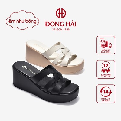 [ÊM NHƯ BÔNG] Dép Xuồng Đông Hải Quai Đan Đế 8cm - D32G8