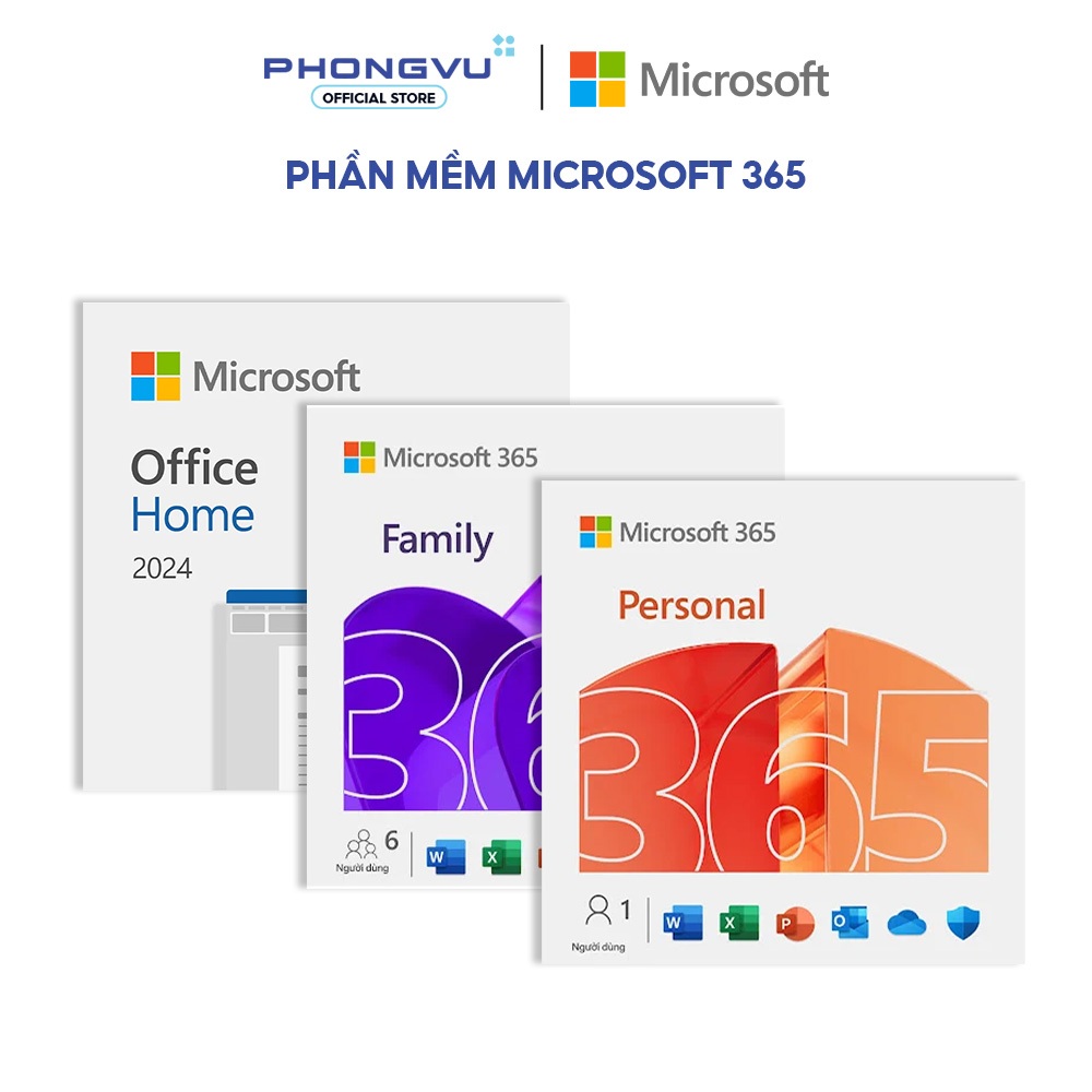 [KEY ĐIỆN TỬ] Phần Mềm Microsoft 365 Bản Quyền Family / Personal / Office Home 2024 - Tích Hợp AI Co