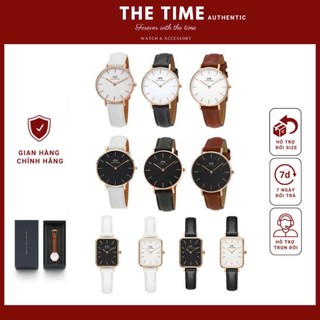 (Tặng vòng tay ) Đồng hồ da DW. Classic - Đồng hồ Daniel Wellington. Fullbox, tag check code hãng