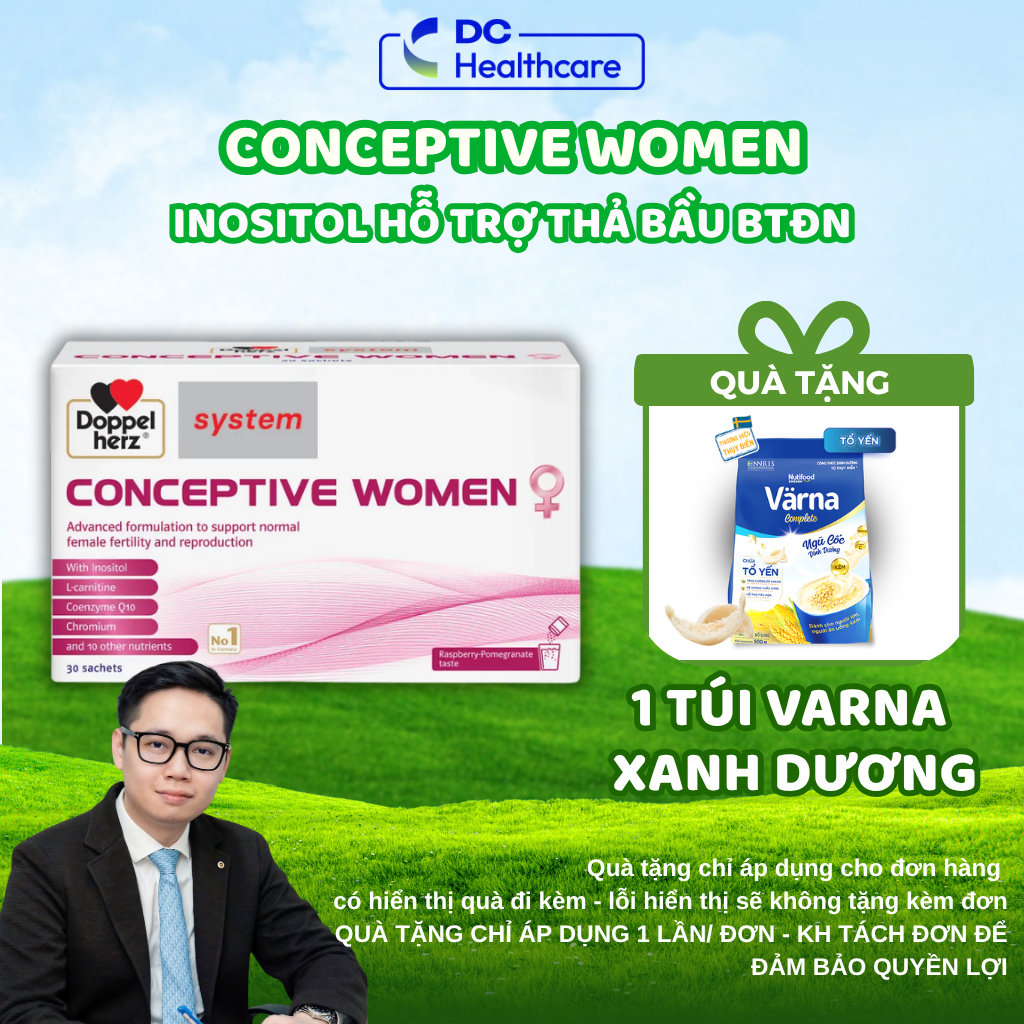 [DC Healthcare] Conceptive Women - Hỗ Trợ Tăng Cường Sức Khỏe Cho Phụ Nữ Mong Muốn Có Con - DrCung