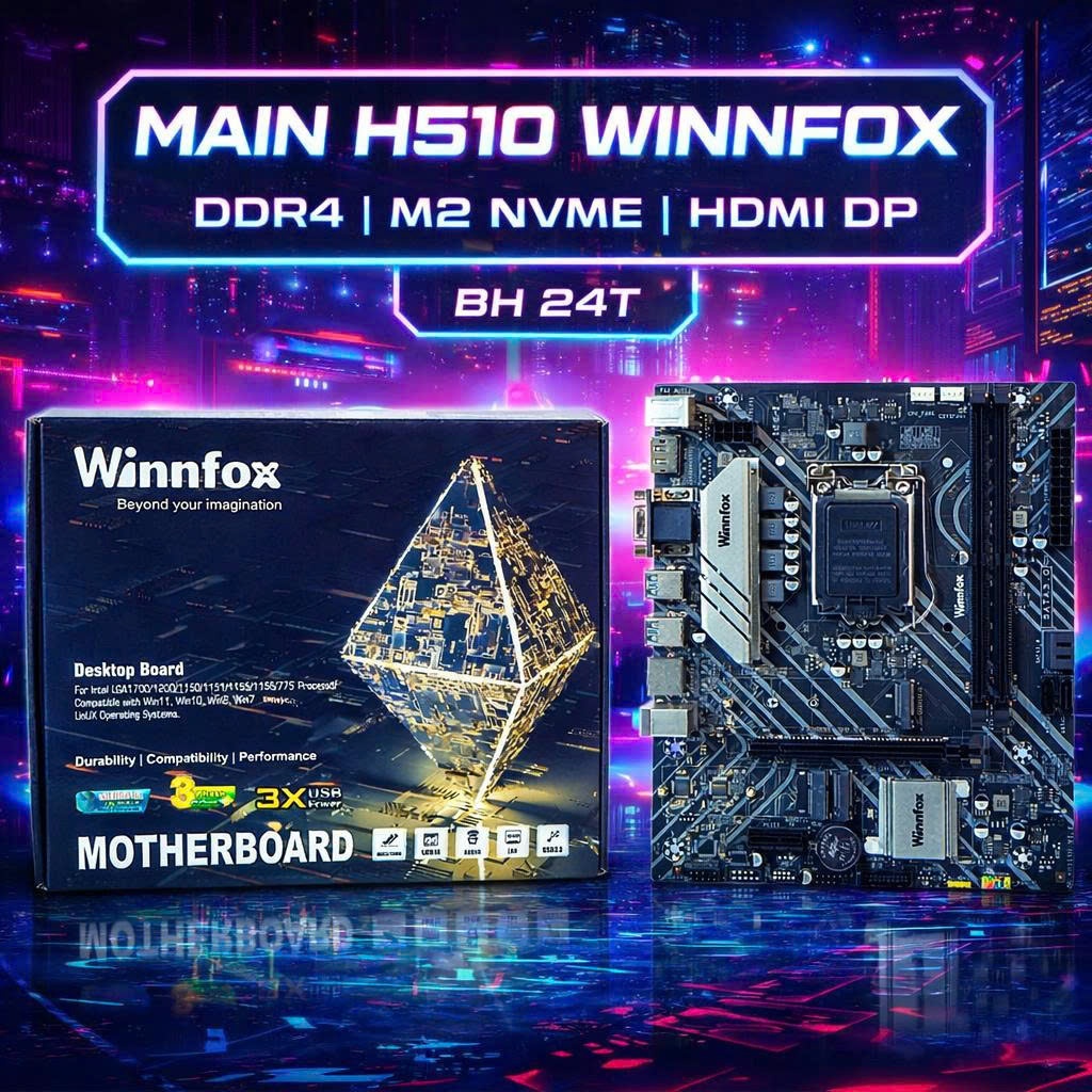 Mainboard WINFOX - H61 -  H81 - H110 DDR3 - H110 DDR4 - H310 - H510 -CHÍNH HÃNG - BẢO HÀNH 24T